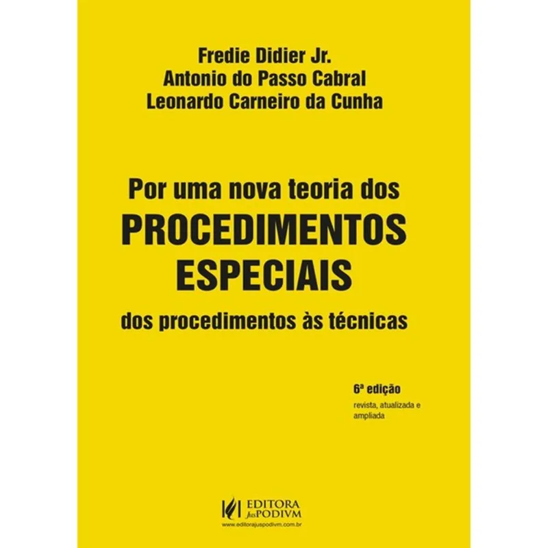 POR UMA NOVA TEORIA DOS PROCEDIMENTOS ESPECIAIS - 2026