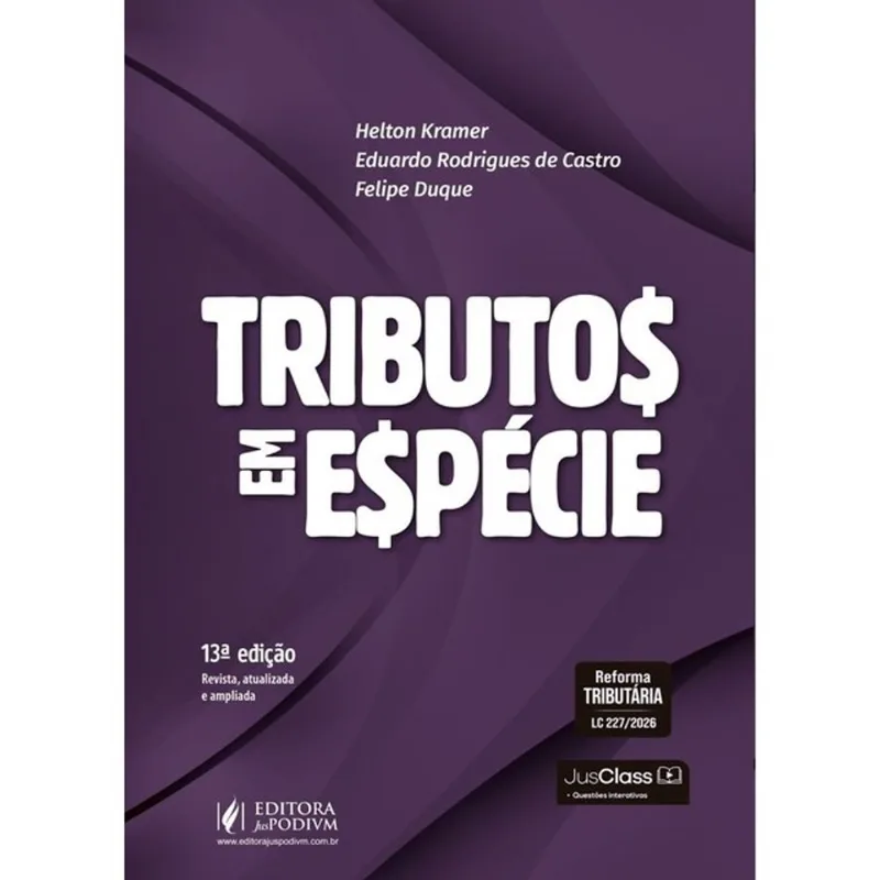 TRIBUTOS EM ESPÉCIE - 2026