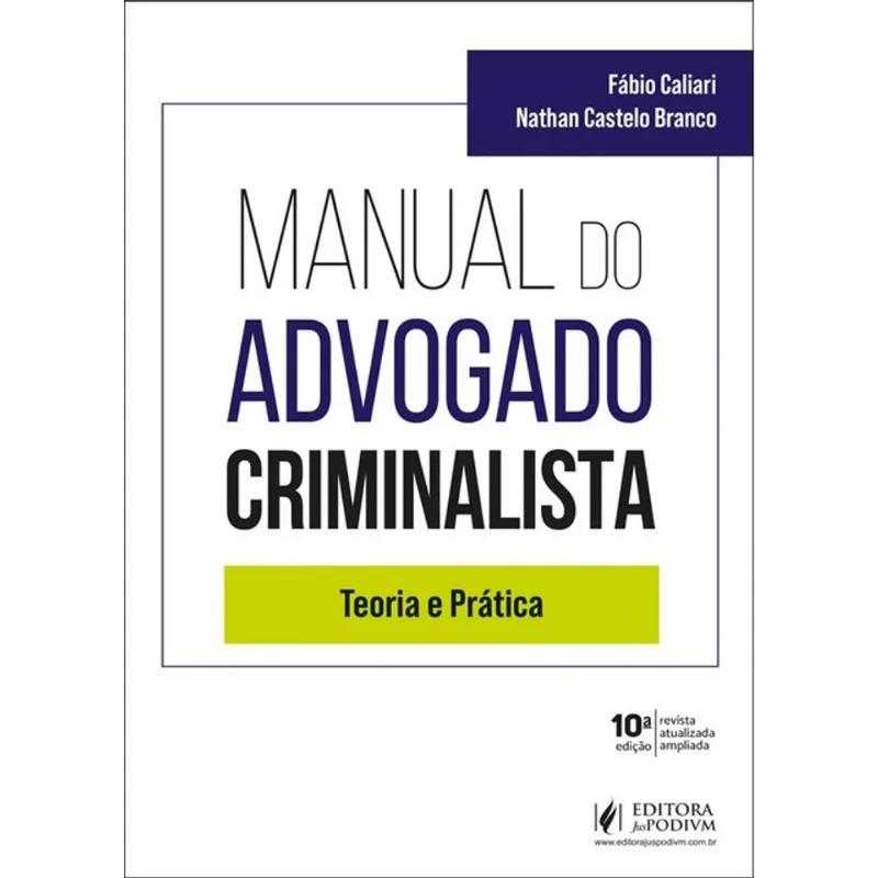 MANUAL DO ADVOGADO CRIMINALISTA - 2026