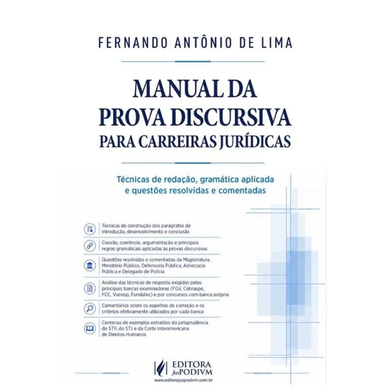 MANUAL DA PROVA DISCURSIVA PARA CARREIRAS JURÍDICAS - 2027