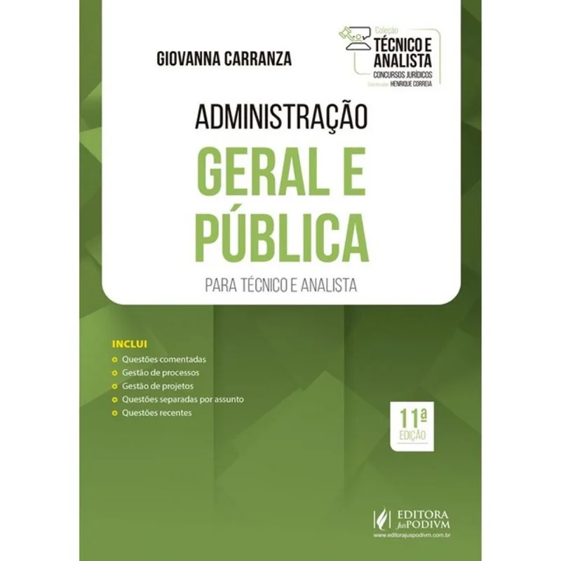 ADMINISTRAÇÃO GERAL E PÚBLICA - PARA TÉCNICO E ANALISTA - 2027