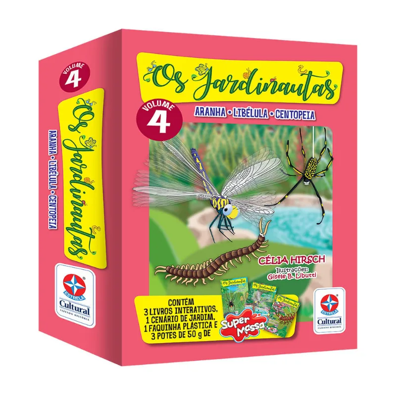 Livro - Os Jardinautas - Vol 4 - Tatuzinho, Centopeia, Aranha - Estrela