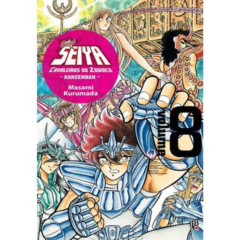 Livro Cavaleiros Do Zodíaco Saint Seiya Kanzenban Vol. 8 JBC (MP)