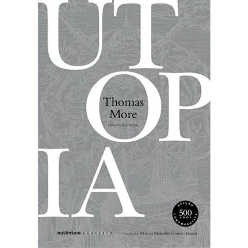 Livro Utopia Bilíngue (LATIM-PORTUGUÊS) Nova Edição Autêntica (MP)
