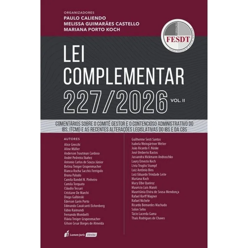 LEI COMPLEMENTAR 227/2026 - 2026 - VOL. 2