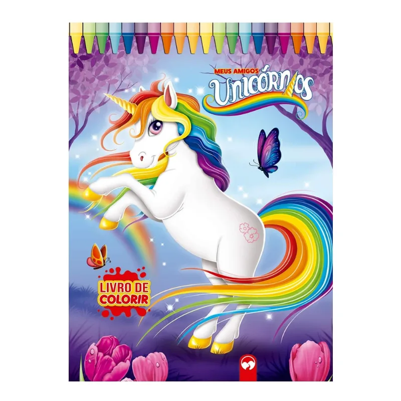 Livro Infantil Gigante De Colorir - Meus Amigos Unicórnios