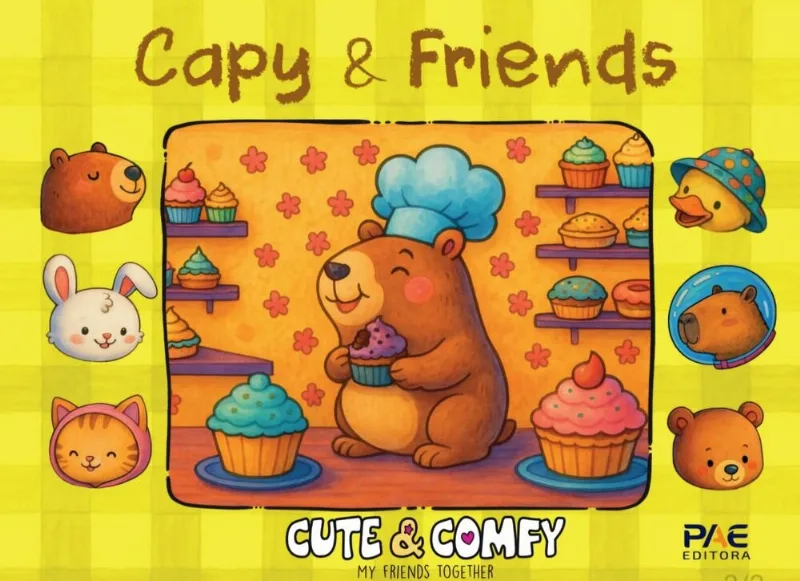 Capy E Friends - Amarelo - Cute E Comfy
