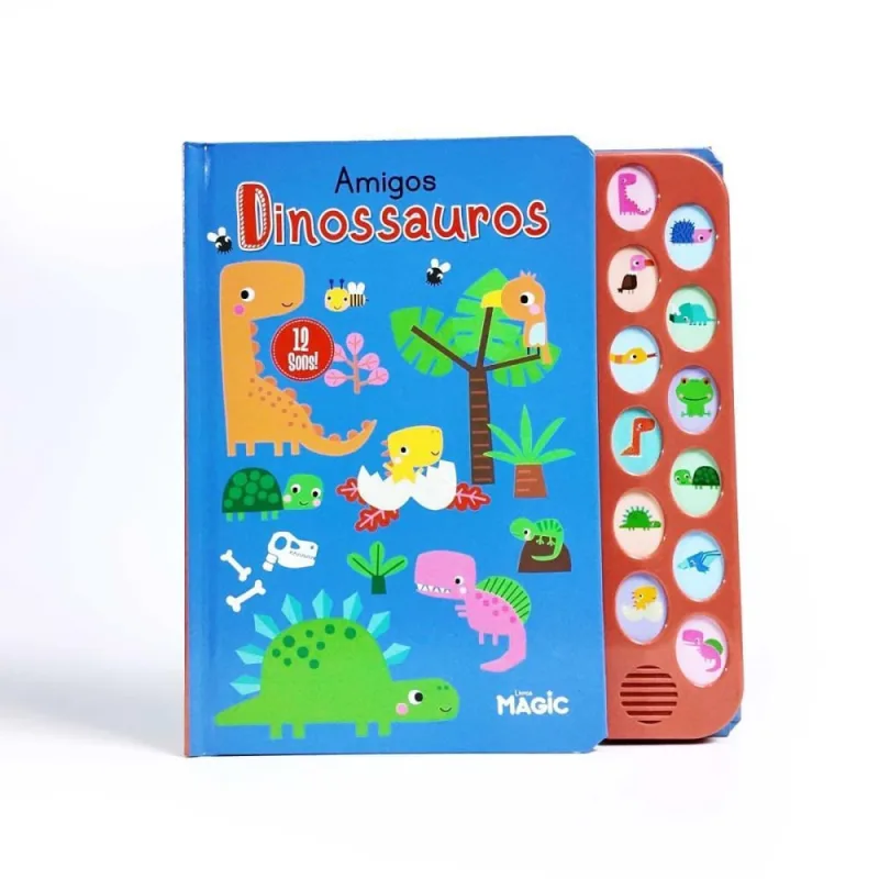 Livro Sonoro Amigos Dinossauros 12 SONS - MAGIC KIDS