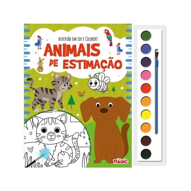 DIVERSÃO EM LER E COLORIR - ANIMAIS DE ESTIMAÇÃO