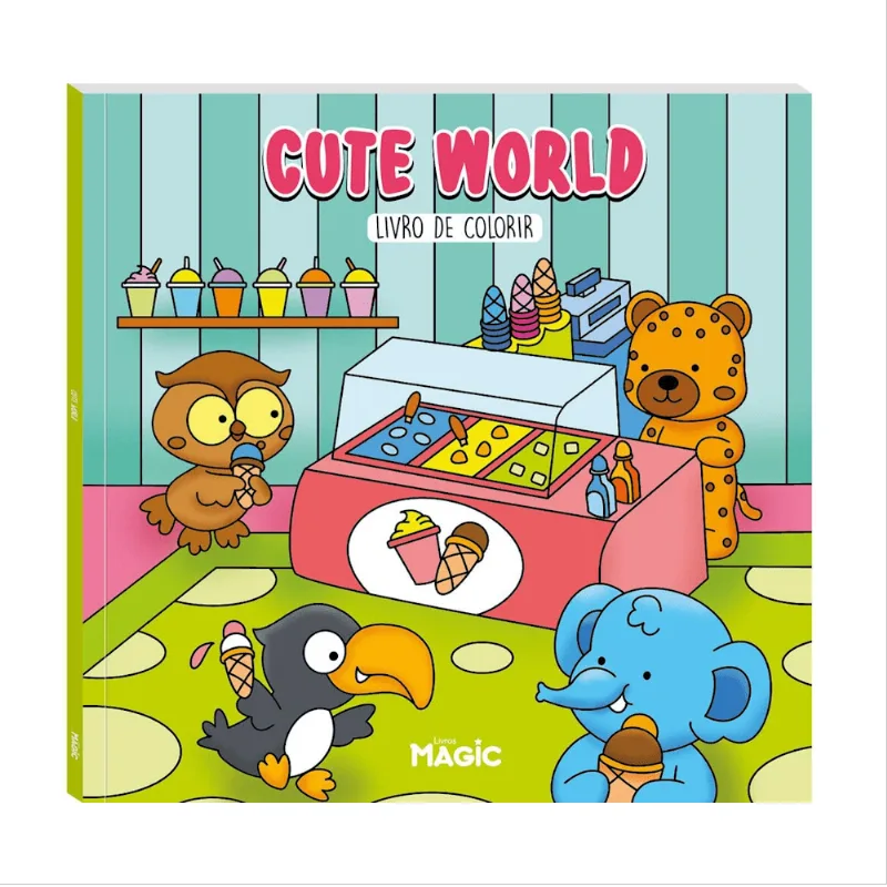 Livro Para Colorir - Cute World Magic