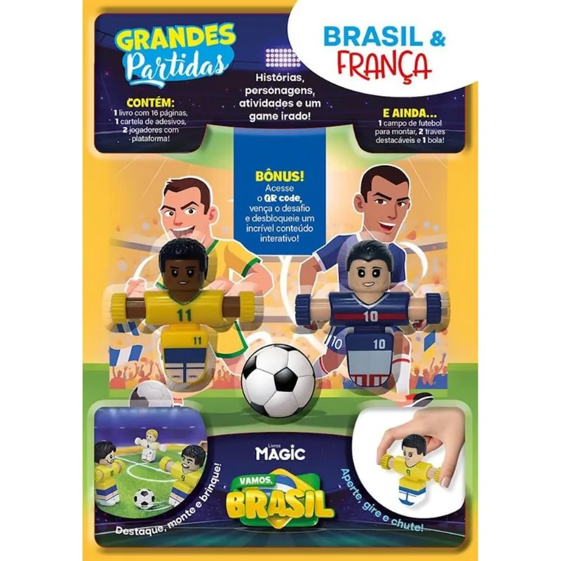 Livro Interativo Futebol: Brasil X França