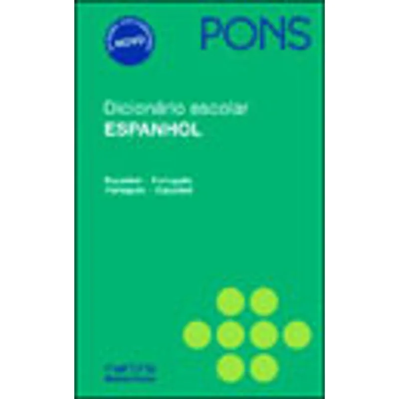 DICIONÁRIO ESCOLAR ESPANHOL PONS