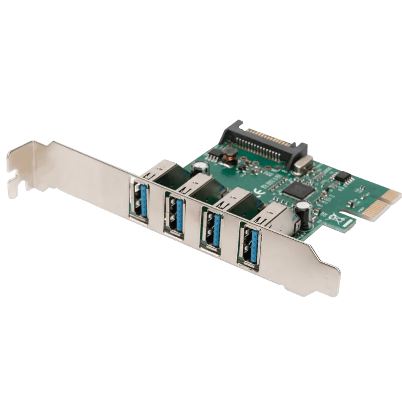 Placa De Expansão Pci-express 4x Portas Usb 3.0 Transferência Até 5 Gb/s