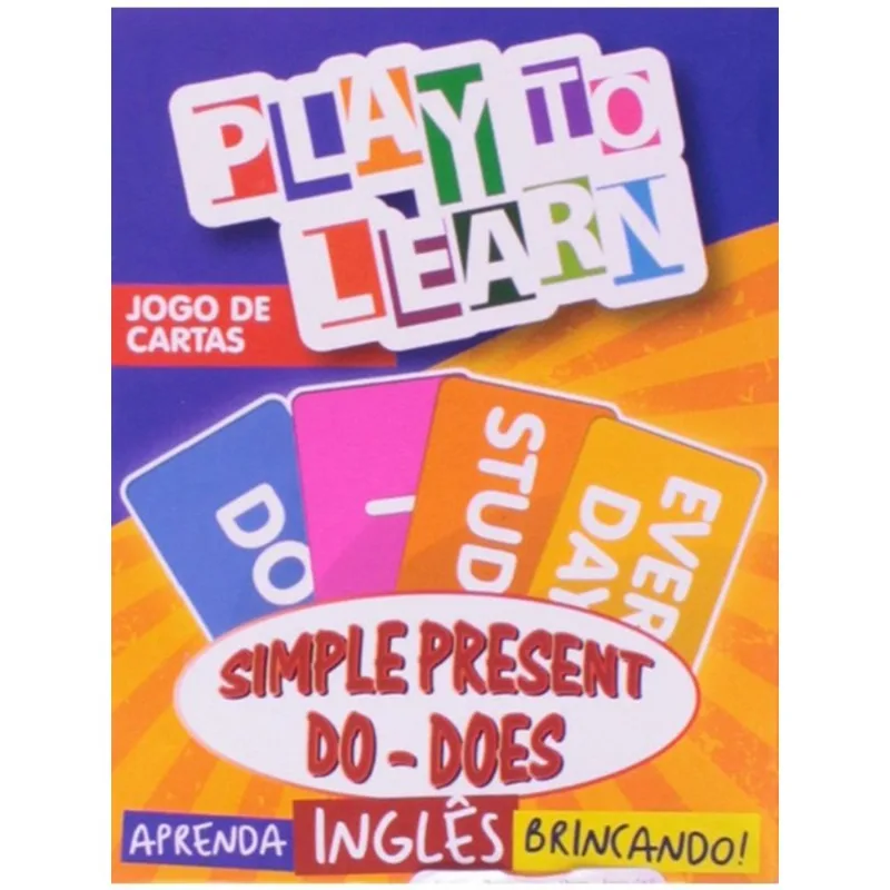 SIMPLE PRESENT DO - DOES - JOGO DE CARTAS - APRENDA INGLES BRINCANDO