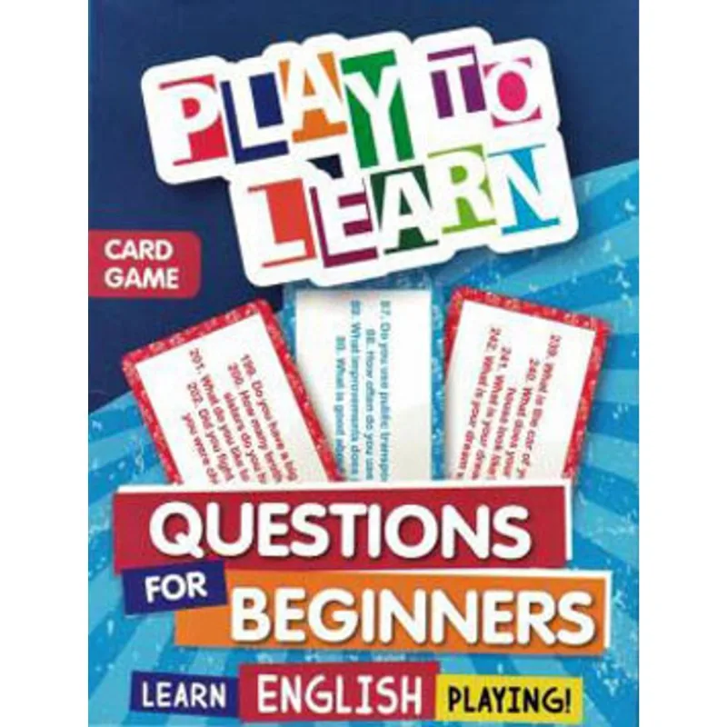 PLAY TO LEARN - JOGO DE CARTAS - QUESTIONS FOR BEGINNERS