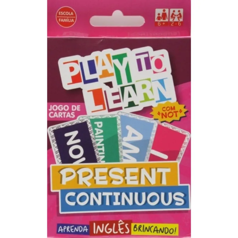 Play To Learn - Jogo De Cartas - Present Continuou