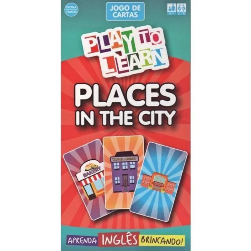 PLAY TO LEARN - JOGO DE CARTAS - PLACES IN THE CITY