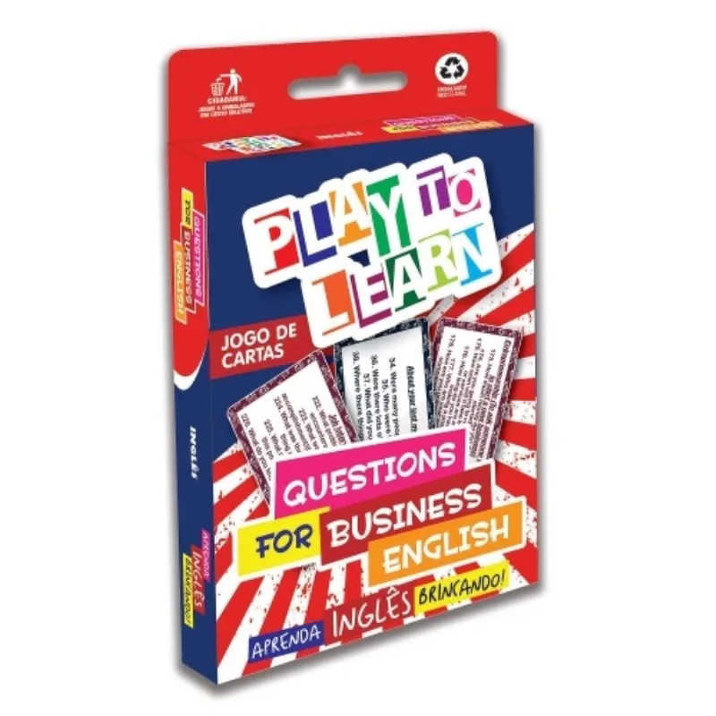 Play To Learn - Jogo De Cartas - Questions For Bus