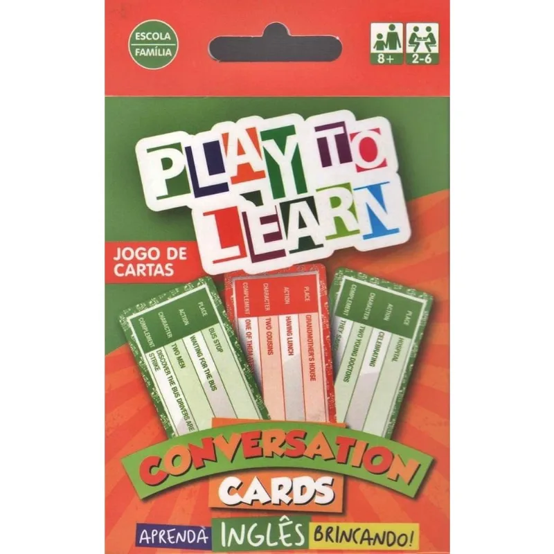 Play To Learn - Conversation Cards - Jogo De Cartas