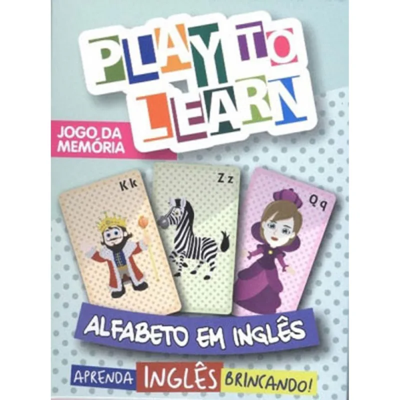 PLAY TO LEARN - JOGO DE CARTAS - ALFABETO EM INGLES
