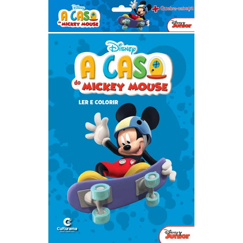 Livro Mickey - Ler e Colorir + Quebra-Cabeça - Culturama