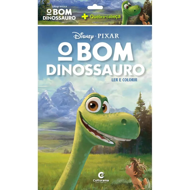 Livro o Bom Dinossauro - Ler e Colorir + Quebra-Cabeça - Culturama