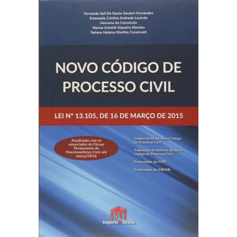NOVO CODIGO DE PROCESSO CIVIL