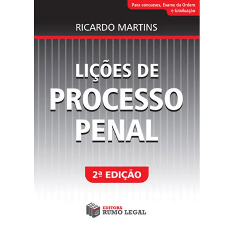 LIÇÕES DE PROCESSO PENAL