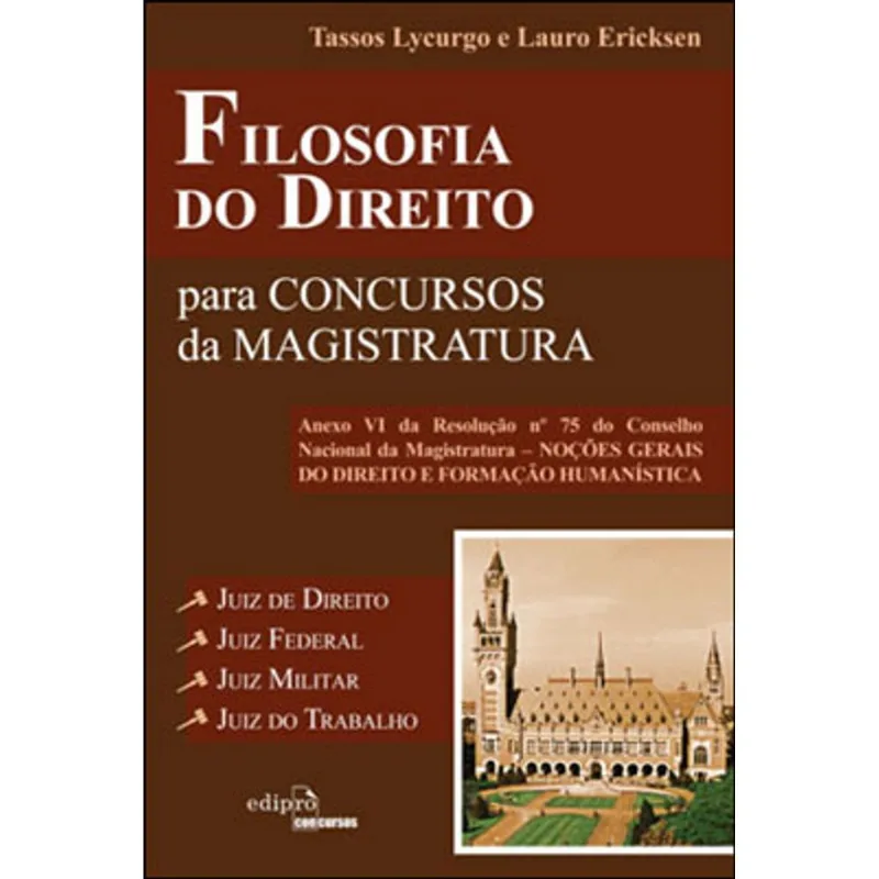FILOSOFIA DOS DIREITO PARA CONCURSOS DA MAGISTRATURA