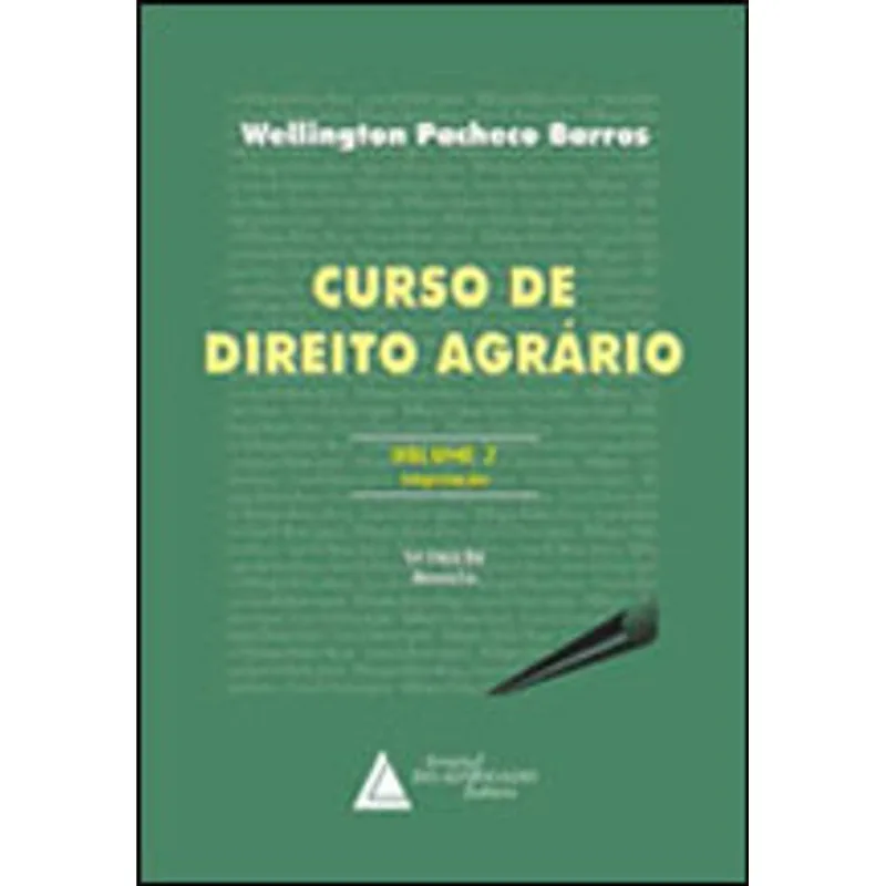 CURSO DE DIREITO AGRARIO - VOL. 2