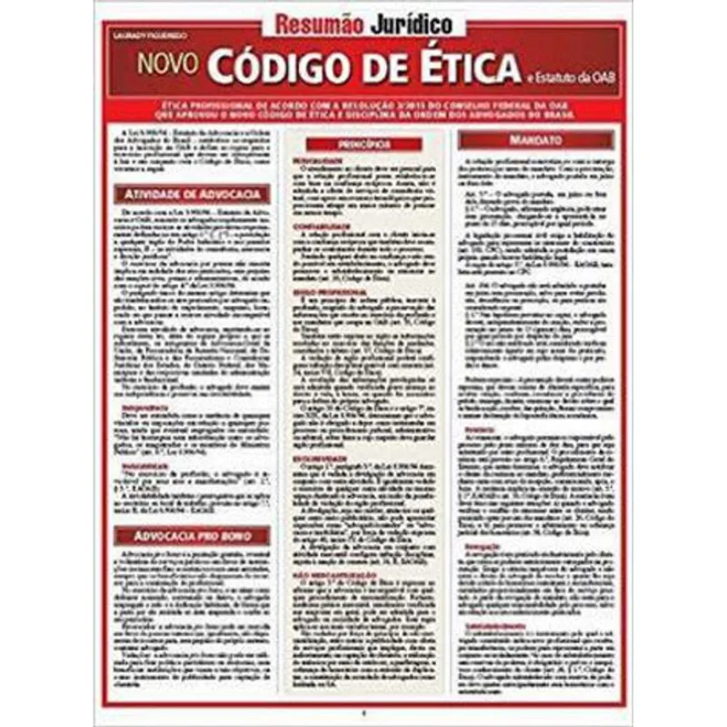 NOVO CÓDIGO DE ÉTICA E ESTATUTO DA OAB