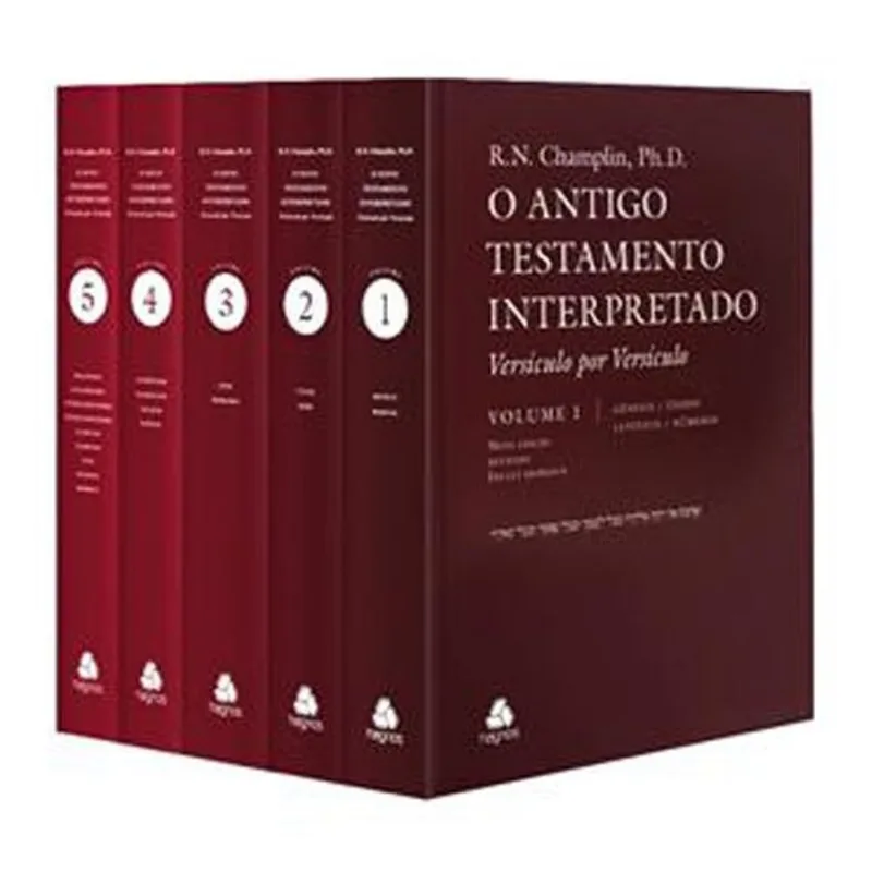 Livro Antigo Testamento Interpretado: 5 Volumes Hagnos (MP)