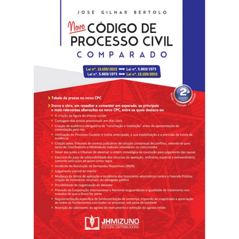 NOVO CODIGO DE PROCESSO CIVIL COMPARADO