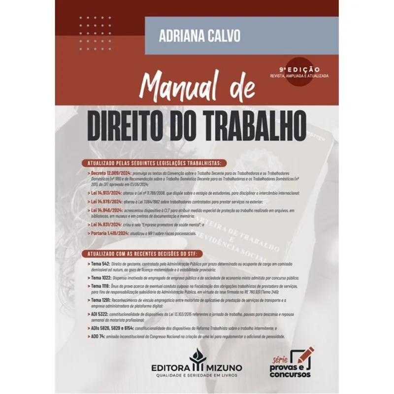 MANUAL DE DIREITO DO TRABALHO - 2025
