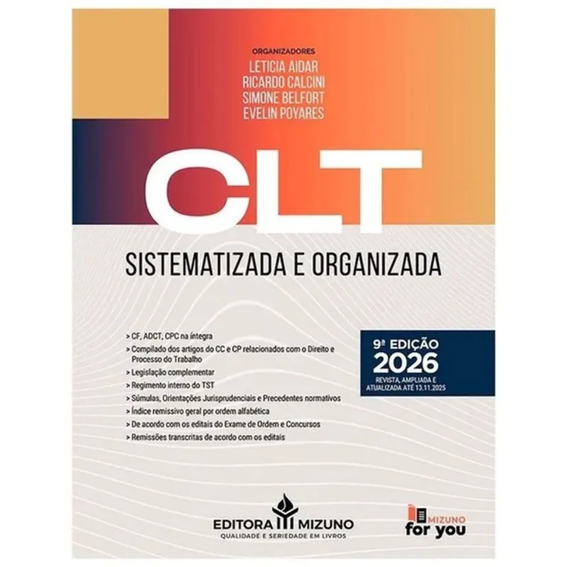 CLT SISTEMATIZADA E ORGANIZADA - 2026