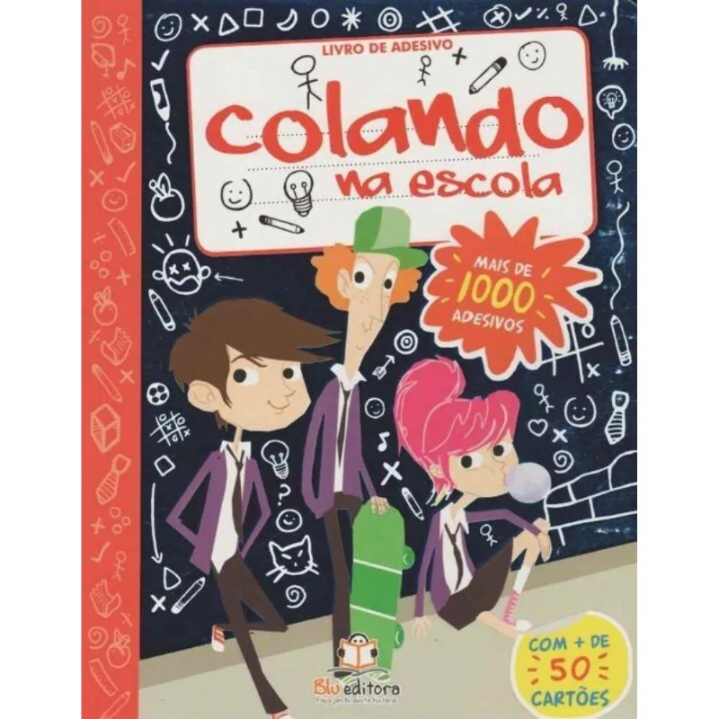 Livro De Adesivo - Colando Na Escola