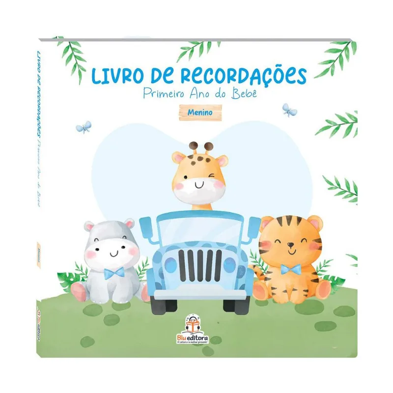 Livro de Recordações Primeiro Ano do Bebê - Menino Menino