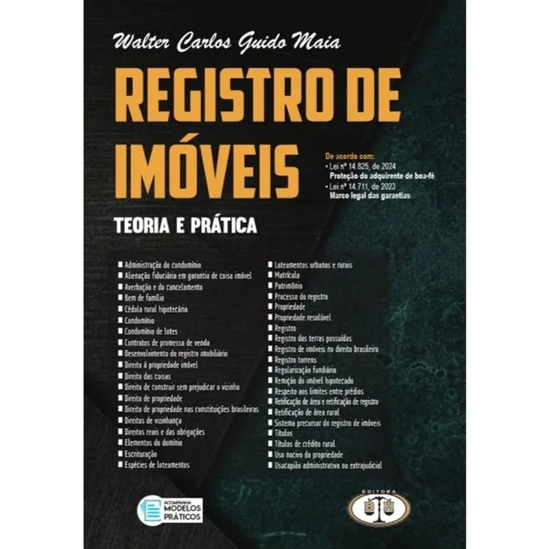 REGISTRO DE IMÓVEIS - TEORIA E PRÁTICA - 2024