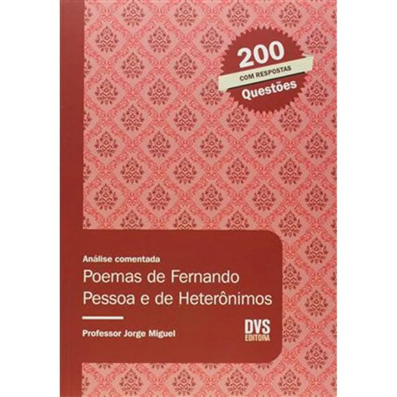 Livro Análise Comentada Poemas De Fernando Pessoa E De Heterônimos (mp ) Dvs
