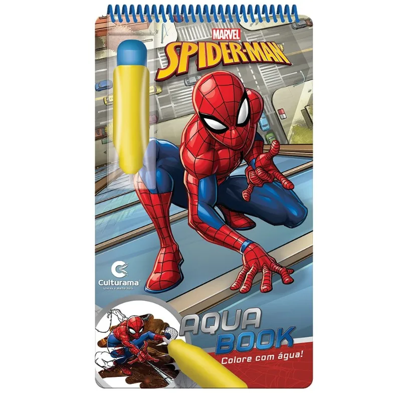 Livro Aqua Book Homem Aranha - Culturama Livro Infantil - Aquabook - Marvel - Homem-Aranha - Culturama