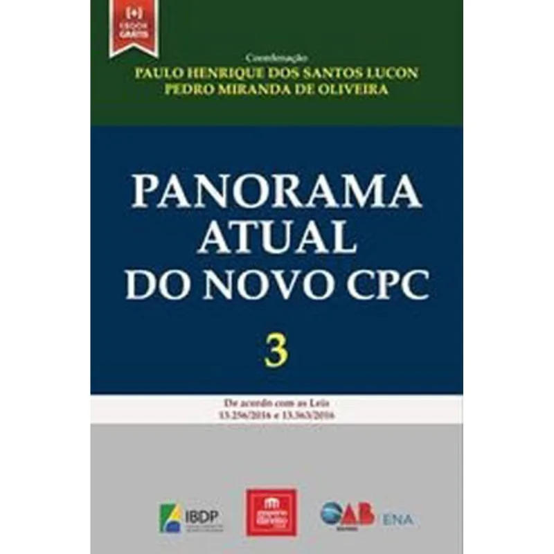 PANORAMA ATUAL DO NOVO CPC 3 - 2019