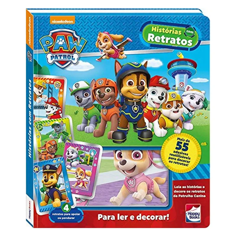 Livro Infantil - Patrulha Canina - Histórias com Retratos - Happy Books