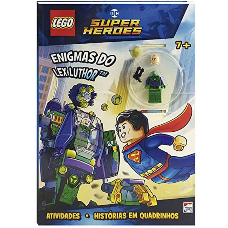 Livro Infantil Capa Comum - LEGO DC Super Heroes - Enigmas do Lex Luthor - Happy Books Br