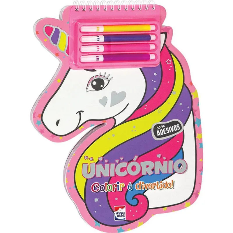 Livro para Colorir - Unicórnio - Colorir é Divertido - Catavento