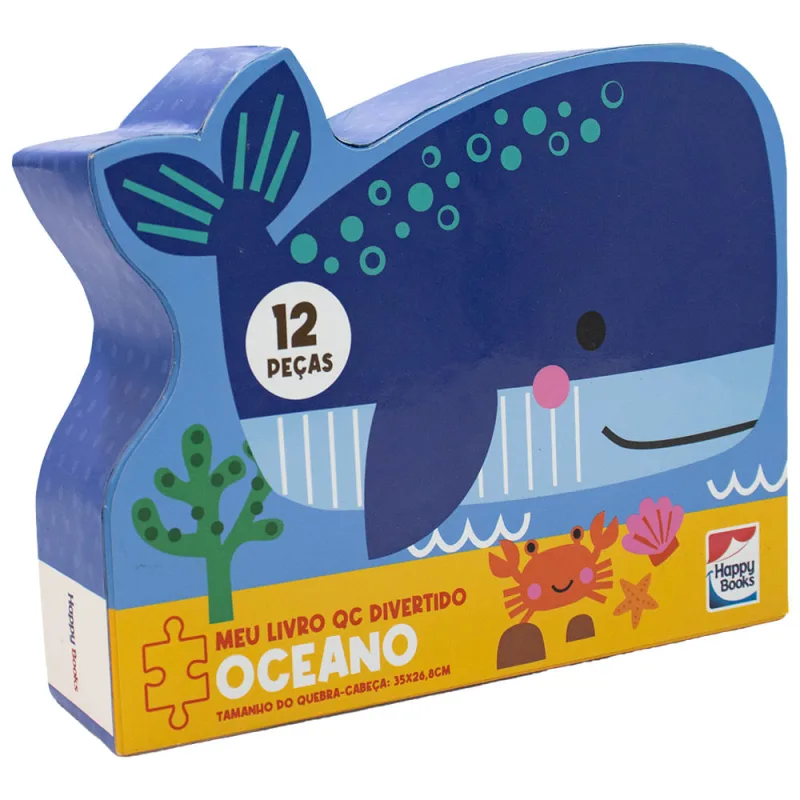 Meu Livro Quebra-Cabeca Divertido Oceano - LC - Livros