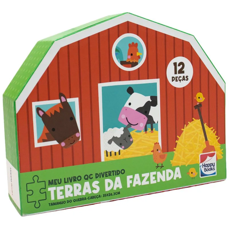 Meu Livro Quebra-Cabeça Divertido Terras Da Fazenda - LC - Livros
