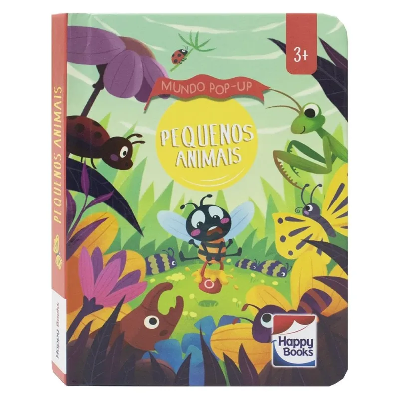 LIVRO MUNDO POP-UP: PEQUENOS ANIMAIS - HAPPY BOOKS - Happy Books