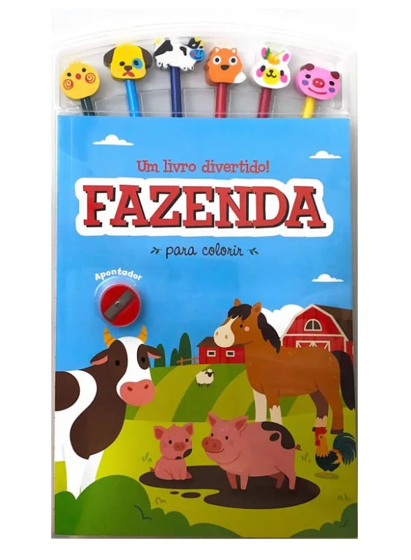 Um Livro Divertido: Fazenda - Para Colorir - LC - Livros