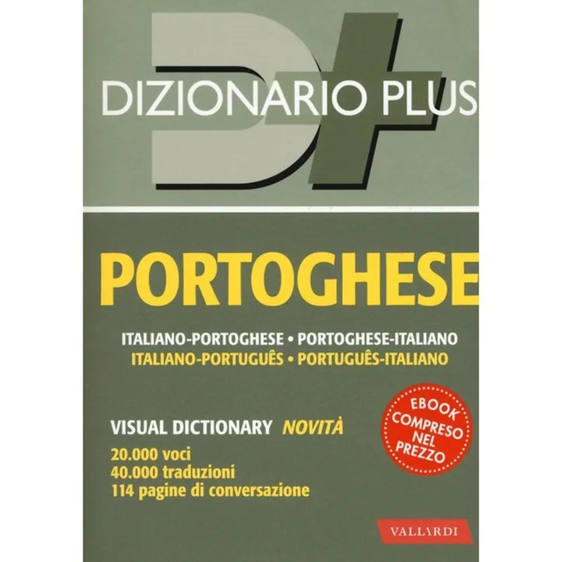 DIZIONARIO PORTOGHESE - ITALIANO-PORTOGHESE, PORTOGHESE-ITALIANO