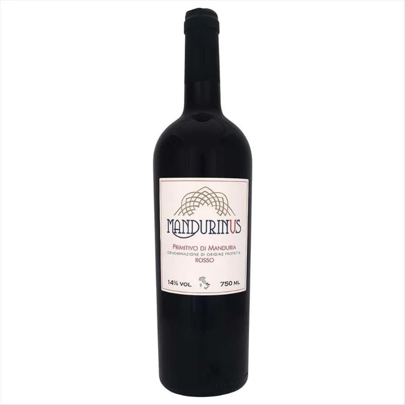 Vinho Tinto Italiano Mandurinus Primitivo Di Manduria Rosso Garrafa 750ml